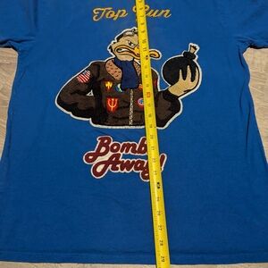 Top Gun 'Bombs Away' Blue Graphic Tee
